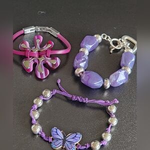 Purple Bracelet Bundle Pink/Purple Is Fossil